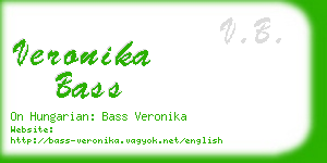 veronika bass business card